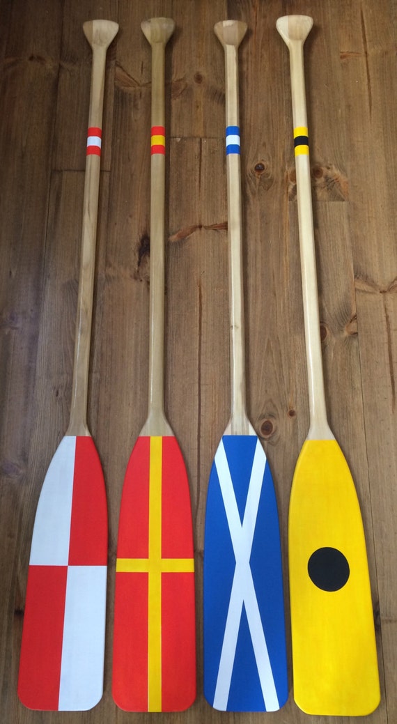 nautical series // hand painted // canoe paddle// canoe oar