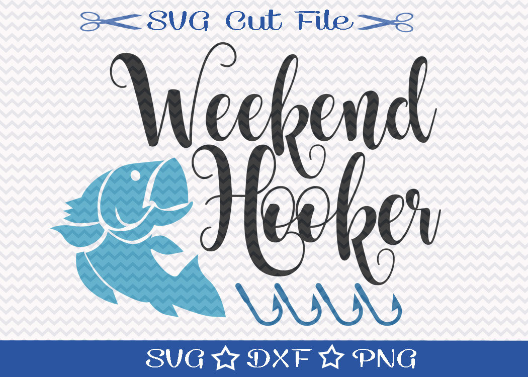 Funny Fishing SVG / SVG Cutting File / Fishing Woman Svg