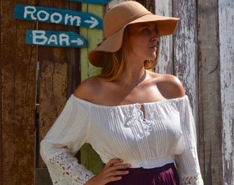 White Off-The-Shoulder Top | White Top | Off-The-Shoulder Top| Lace Off-The-Shoulder Top | Comfortable Off-The-Shoulder Top| Easy Wear Top