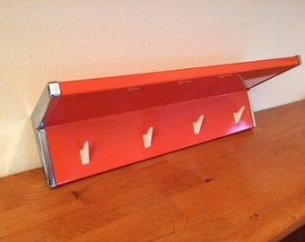 Reserved Vintage 70's Orange Brabantia towel rack / mid century / seventies / wall mounted / coat rack / kitchen decor