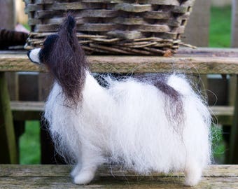 Papillon - Needle Felted, One Of A Kind, Hand Made
