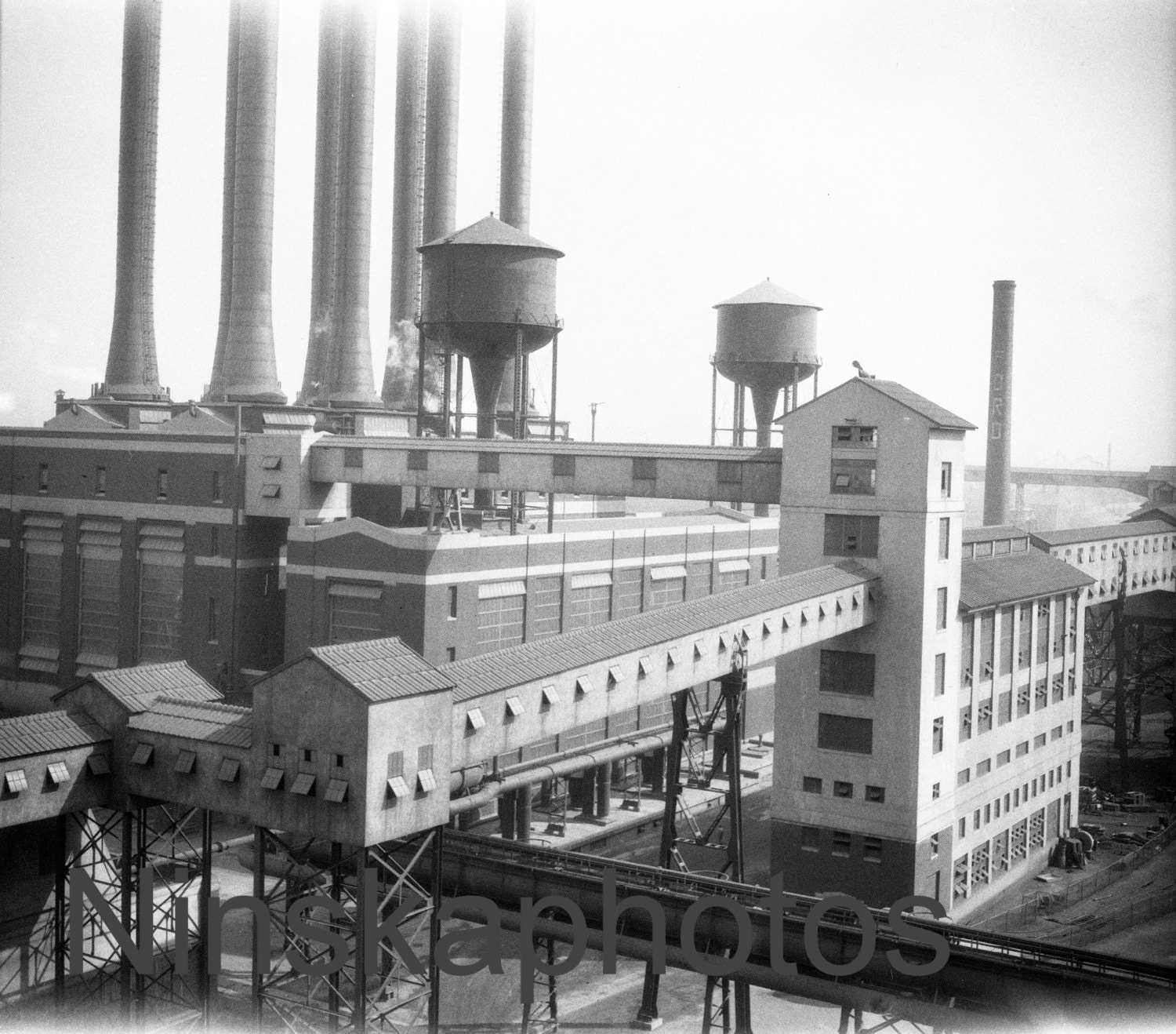 Fordson Plant Coke Conveyor & Power House, Ford Factory, Highland