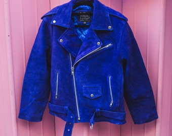 Cobalt blue jacket | Etsy