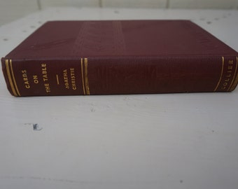 Vintage Hardcover Cards On The Table by Agatha Christie ~ P. F. Collier 1936