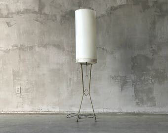 Working brass floor lamp
