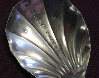 hand stamped cutlery spoon herb garden sign my herb garden