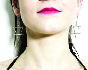 Orecchini geometrici "freccia" earrings geometric "arrow" argento 925 Gold Silver Rings | Minimalistic