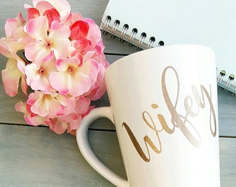 Couple Mugs, Wifey mug, Bridal Shower Gift, Engagement Gift, Wifey/Hubby Coffee Mug, Wedding Shower Gift, Bride to be mug