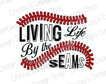 Baseball seams svg / living baseball svg / love baseball svg / baseball life svg / quote / dxf / eps / pdf / sports life svg / love sports