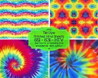 Tie Dye Vinyl Pattern/Printed Heat Transfer Vinyl/Patterned Vinyl/Printed 651 Vinyl/Printed 631 Vinyl/Printed Outdoor Vinyl/Printed HTV