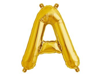 Letter Balloons, Custom Banner, Party Balloons, Name Balloons, Gold Balloon Letters, Custom Name Balloon