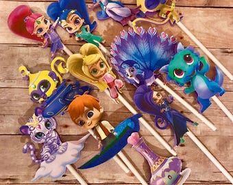 Shimmer & Shine Cupcake Toppers