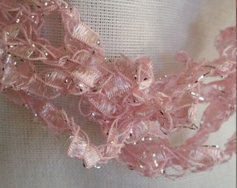 CHOSE YOUR COLOR, Ladder Yarn Necklaces, Overhead Design and Length Adjustable, No Clasp! All are 15 Inch Drop