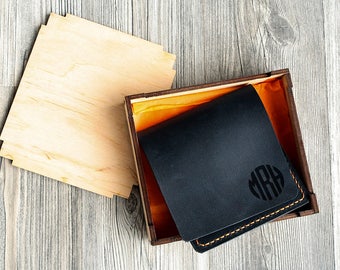 Groomsmen Gift Wallet Men, Boyfriend Birthday Gift, Personalized Gifts for Husband, Valentines Gift for Him, Personalized Leather Wallets