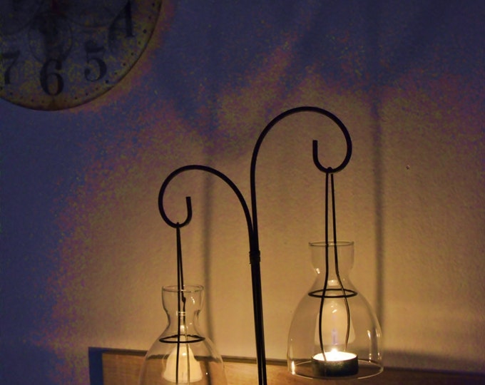 10%OFF Metallic candle holder with lanterns