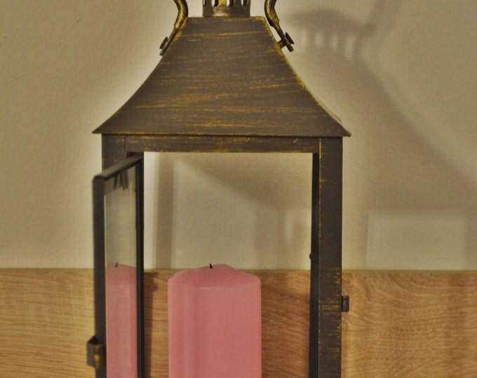10%OFF Vintage bronze Lantern / Rustic lantern / Lanterns / wedding lanterns / wedding lantern centerpiece