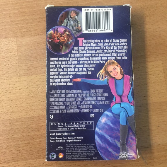 Vintage 1990s Disney Channel Original Movie Zenon: The Zequel