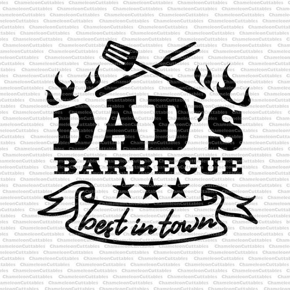 Download dad's barbecue, svg, cut, file, files, decal, outdoor, camping, bull, skull, apron, grilling ...