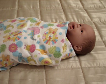 Swaddle blanket, receiving blanket, crib blanket, car seat blanket, handmade blanket, baby gift, flannel baby blanket, gift from grandmother