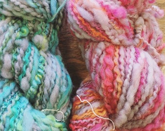 Raspberry Sorbet Hand-dyed Hand-spun