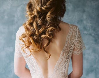 Lace wedding dress "Creme brulee"