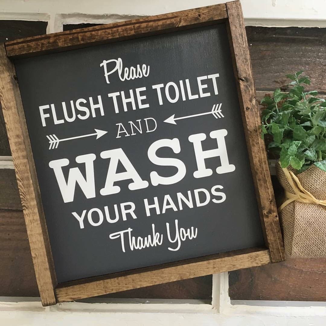 Please Flush The Toilet And Wash Your Hands Printable - Printable Word ...