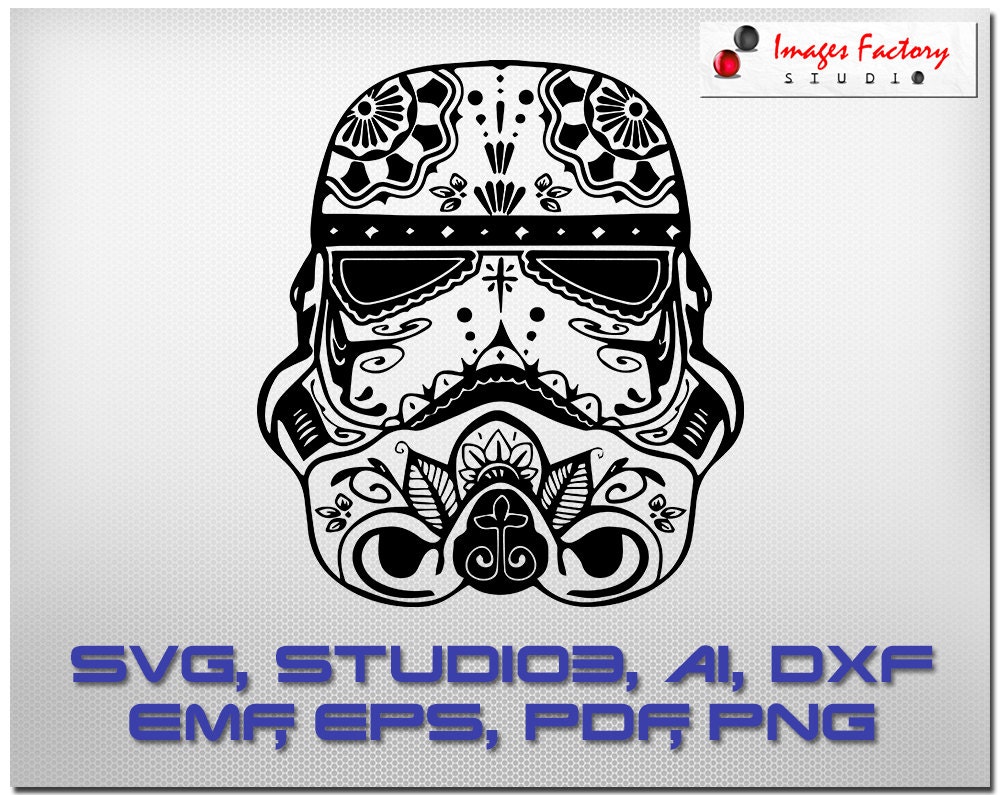 Download Stormtrooper - mandala Cricut Design Space, Silhouette Digital Cut Files, Instant Download, svg ...