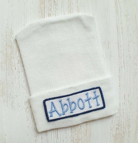 Newborn Boy Personalized Hospital Hat boy hospital hat baby