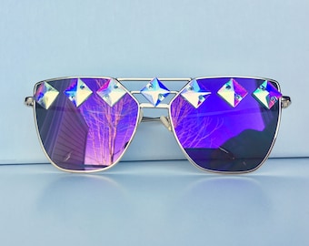 Duochrome Festival Sunglasses purple