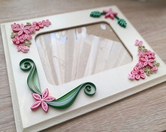 Paper- Quilling Flowers Frame