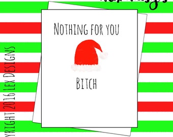 Rude christmas cards | Etsy