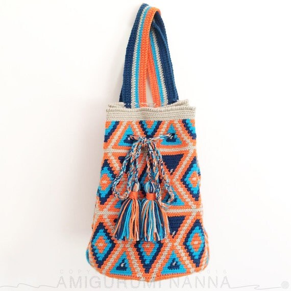 Wayuu Bag Crochet Bag Yarn Backpack Wayuu Tribal Style