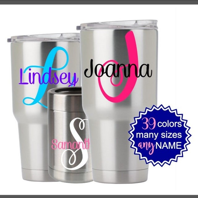 Yeti Decal Monogram Decal Yeti Decal for Women by DecalsbyADavis