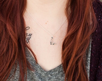 Dinosaur Necklace, Dino Necklace, Dinosaure Pendant, Dino Pendant
