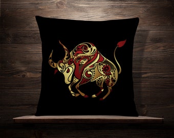 Taurus | Zodiac | Constellation | Star Sign | Zodiac Pillow | Astronomy | Astrology | Horoscope | Numerology | Bull | Earth Element | Heaven