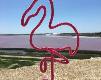 Pink Flamingo decoration knitting wool
