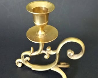 Brass Candle Holder Vintage Candle Holder