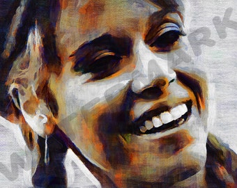 Jane Fonda Art Print - Fitness Guru Oil Painting Poster LFF0075