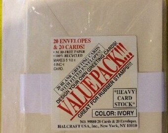 Cards and envelopes New, unopened package20 cards and 20 envelopesIvory