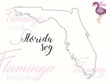FLORIDA SVG, Florida state svg, vector file, florida silhouette, cricut, silhouette portrait file, cameo, digital file, commercial use