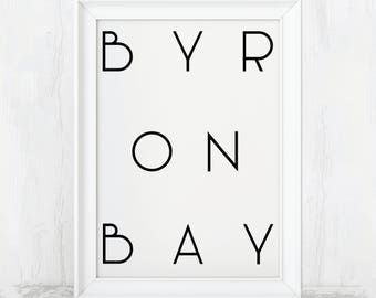 Byron Bay, Byron Bay Australia, Cape Byron, Byron Bay Poster, Byron Bay Print, Australia Printable, Australia Wall Art, Australia Poster