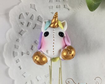 Unicorn Pastel Rainbow Planner Clip, Paperclip, Bookmark