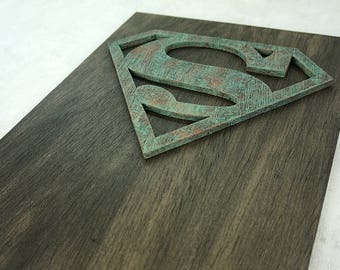 Superhero Superman, Wall art, wooden wall art