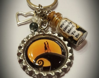 The nightmare before Christmas inspired keychain