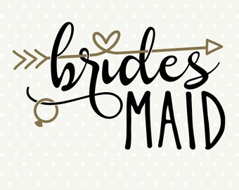 Bridesmaid SVG file, DIY Bridesmaid gift, DIY Bridal Party gift, Commercial cut file, svg cut file, Wedding dxf file