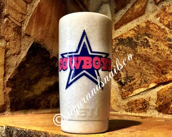 Custom glitter cowboys yeti, dallas cowboys yeti, 20 oz