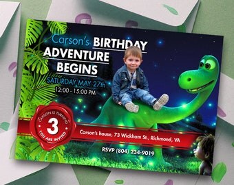 The Good Dinosaur Invitation, Good Dinosaur Birthday Invitation, Good Dinosaur Party, Good dinosaur invite, Dinosaur Party Kit