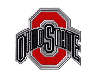 Ohio State Buckeyes Embroidery Designs 4 Sizes College Football Embroidery Designs PES Digital Machine Embroidery Instant Download