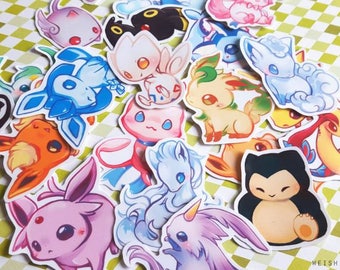 Pokemon and League of Legends Hand Cut Vinyl Sticker