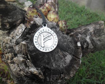 Ansuz Viking Rune letter pendant,amulet,necklace,pendant,symbol